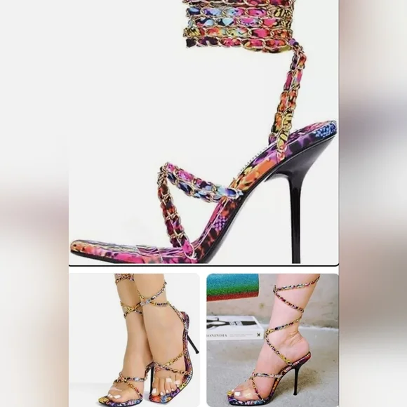 NEW Cape Robbin Pink and Purple Stiletto Heels 7.5 (FAST SHIPPING) - Picture 7 of 7